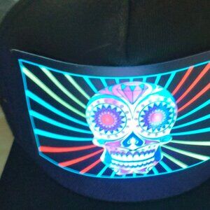 LED Music/Sound Activated Hat, clubwear, resort, sports, party, night event, bar